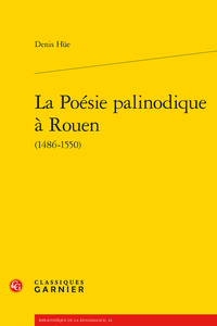 Picture of La Poésie palinodique à Rouen