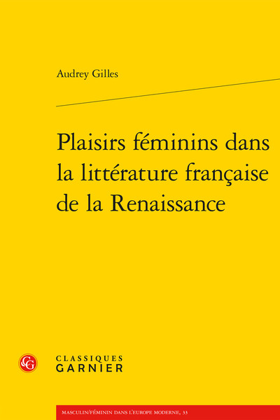 Picture of Plaisirs féminins dans la littérature française de la Renaissance