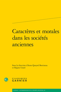 Picture of Caractères et morales dans les sociétés anciennes