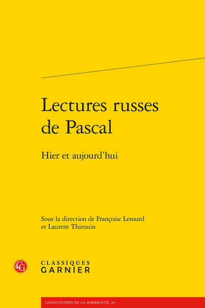 Picture of Lectures russes de Pascal