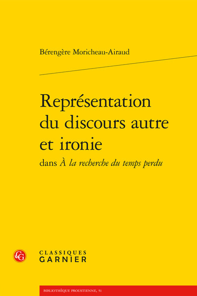 Picture of Représentation du discours autre et ironie