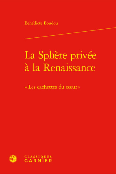 Image de La Sphère privée à la Renaissance