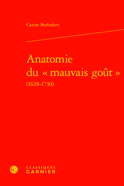 Picture of Anatomie du « mauvais goût »