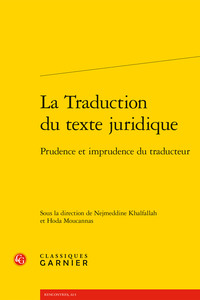 Picture of La Traduction du texte juridique