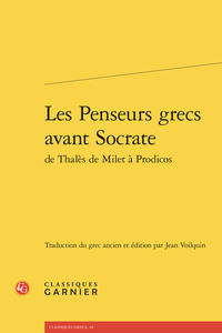 Picture of Les Penseurs grecs avant Socrate