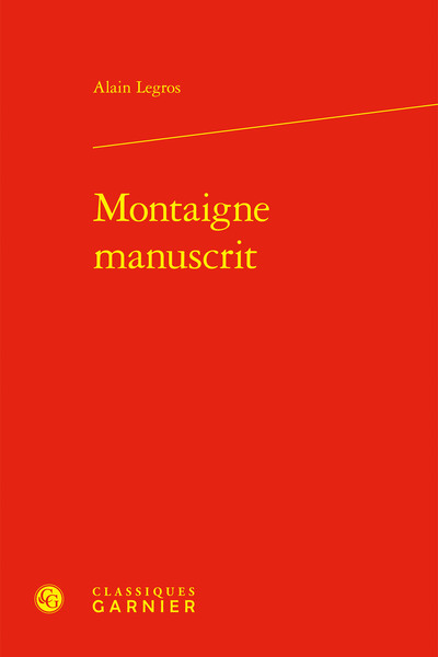 Image de Montaigne manuscrit