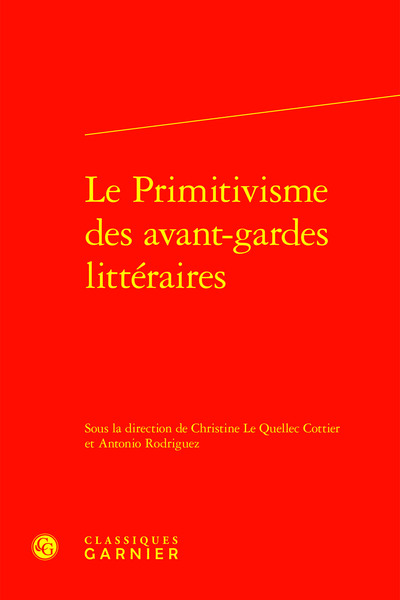 Picture of Le Primitivisme des avant-gardes littéraires
