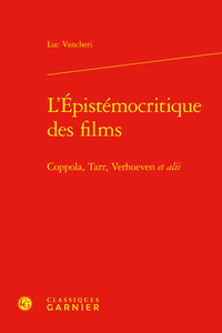 Picture of L'Épistémocritique des films