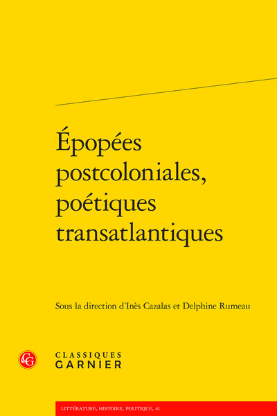 Image de Épopées postcoloniales, poétiques transatlantiques