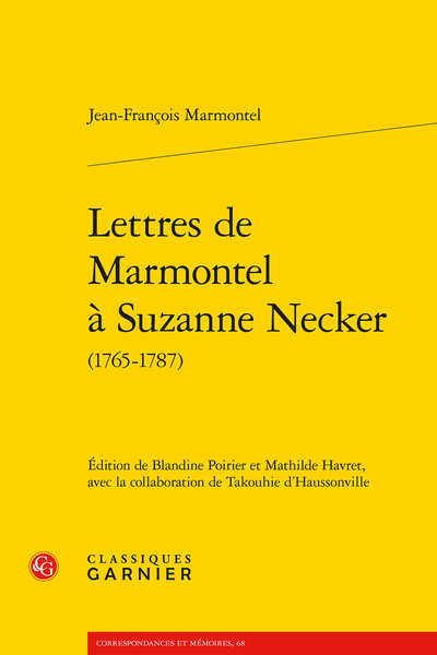 Image de Lettres de Marmontel à Suzanne Necker