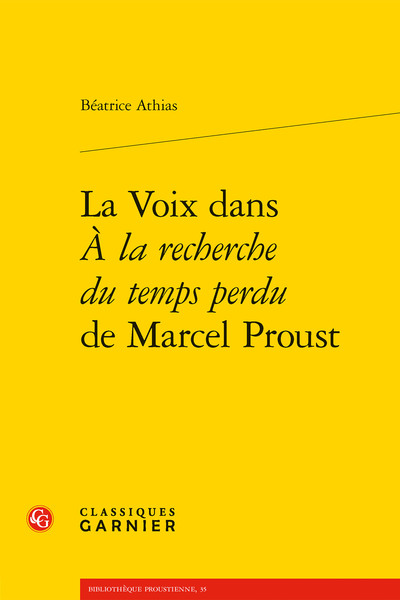 Image de La Voix dans À la recherche du temps perdu de Marcel Proust
