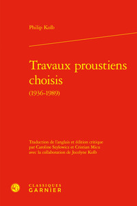 Image de Travaux proustiens choisis
