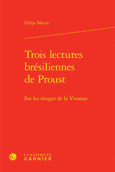 Picture of Trois lectures brésiliennes de Proust