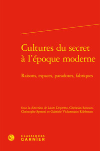 Picture of Cultures du secret à l'époque moderne
