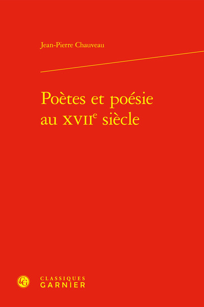 Picture of Poètes et poésie au XVIIe siècle