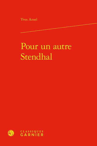 Picture of Pour un autre Stendhal