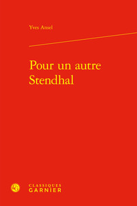 Picture of Pour un autre Stendhal