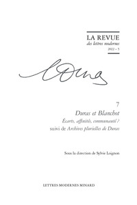 Picture of Duras et Blanchot