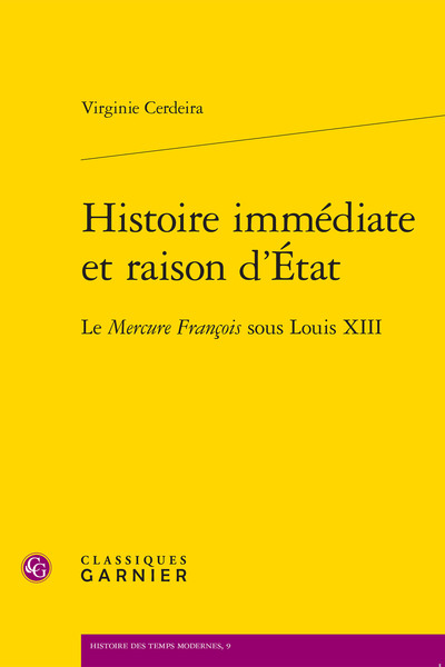 Image de Histoire immédiate et raison d'État