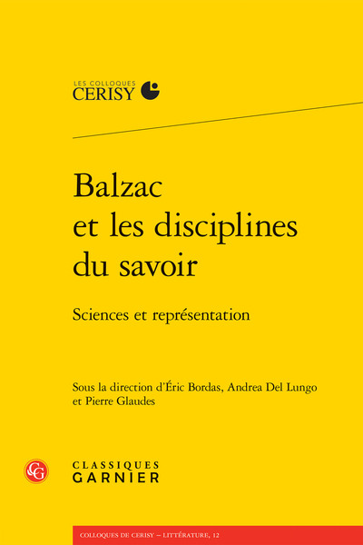 Image de Balzac et les disciplines du savoir