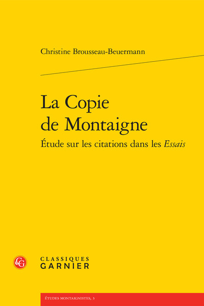 Picture of La Copie de Montaigne