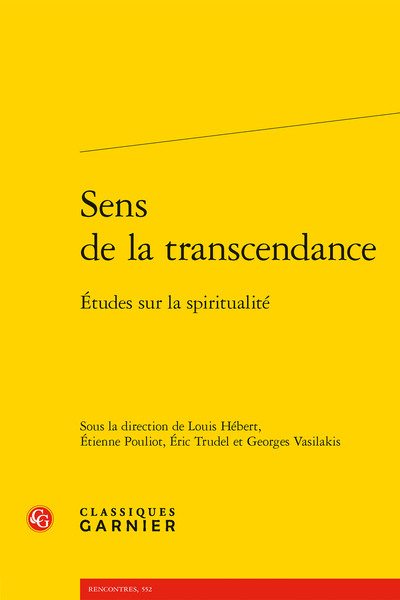 Picture of Sens de la transcendance