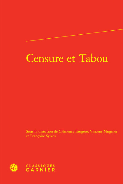 Picture of Censure et Tabou