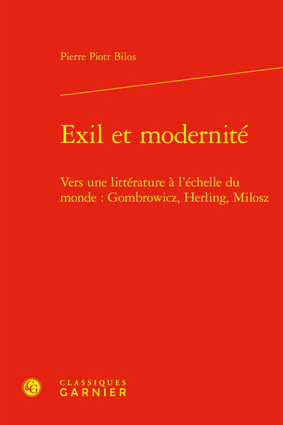 Picture of Exil et modernité