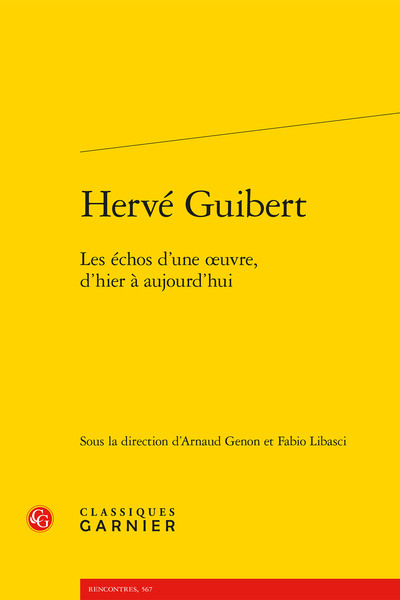 Picture of Hervé Guibert