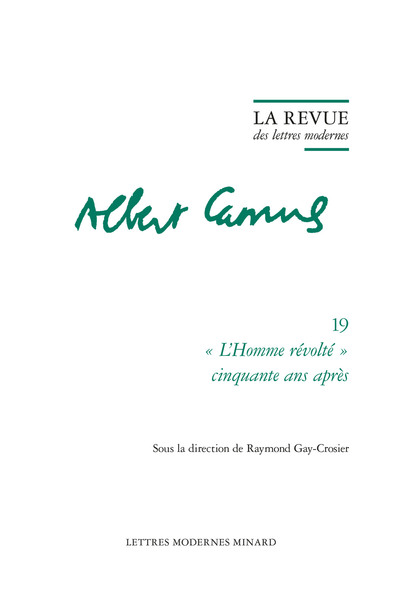 Picture of La Revue des lettres modernes