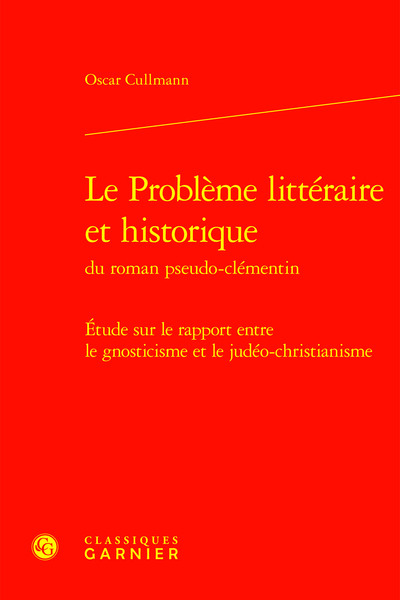 Image de Le Problème littéraire et historique