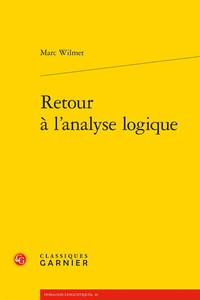 Image de Retour à l'analyse logique