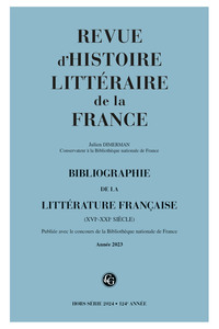 Picture of Bibliographie de la littérature française