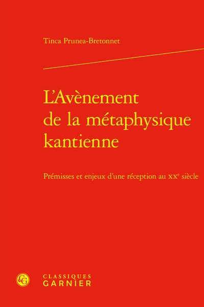 Picture of L'Avènement de la métaphysique kantienne