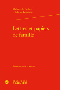 Picture of Lettres et papiers de famille