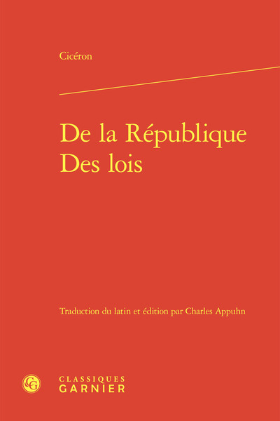 Picture of De la République - Des lois