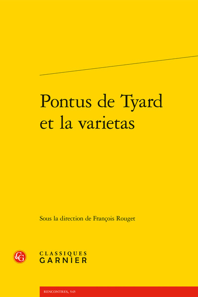 Picture of Pontus de Tyard et la varietas