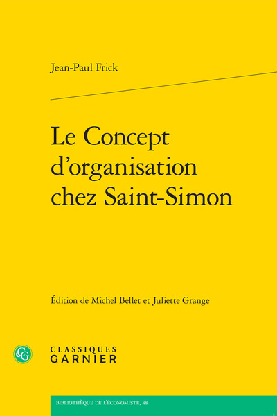 Image de Le Concept d'organisation chez Saint-Simon
