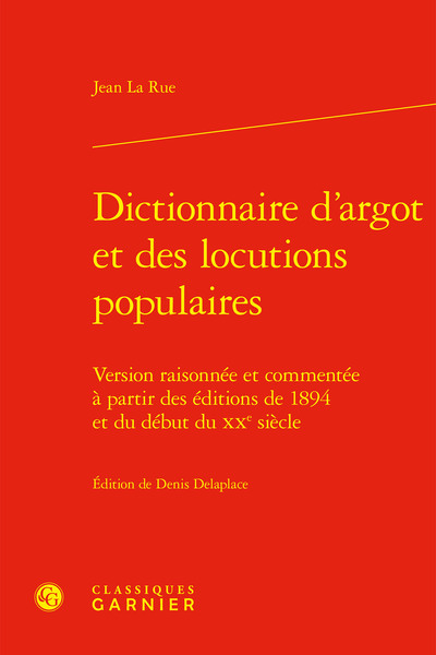 Picture of Dictionnaire d'argot et des locutions populaires