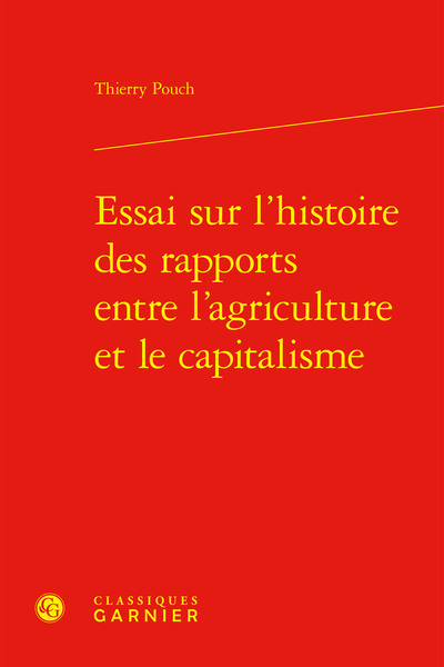 Image de Essai sur l'histoire des rapports entre l'agriculture et le capitalisme