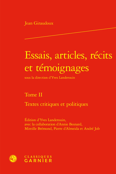 Picture of Essais, articles, récits et témoignages
