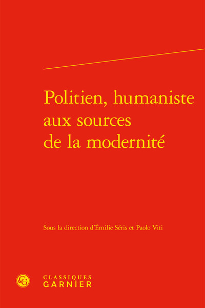 Picture of Politien, humaniste aux sources de la modernité