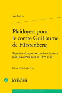 Image de Plaidoyers pour le comte Guillaume de Fürstenberg