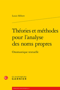 Image de Théories et méthodes pour l'analyse des noms propres