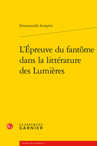 Picture of L'Épreuve du fantôme dans la littérature des Lumières