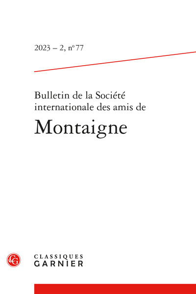 Picture of Bulletin de la Société internationale des amis de Montaigne