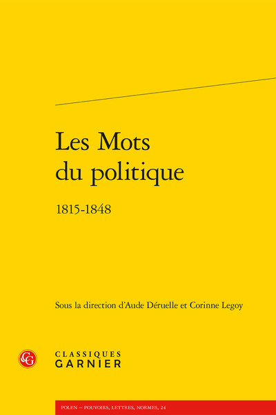 Image de Les Mots du politique