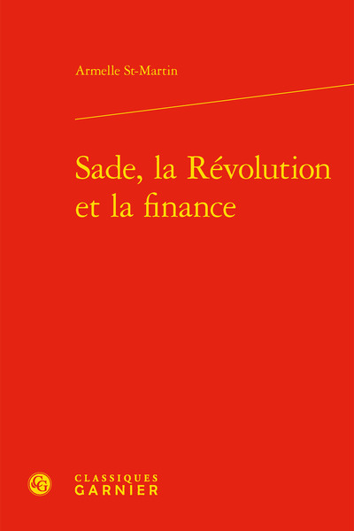 Picture of Sade, la Révolution et la finance