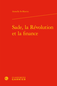 Picture of Sade, la Révolution et la finance