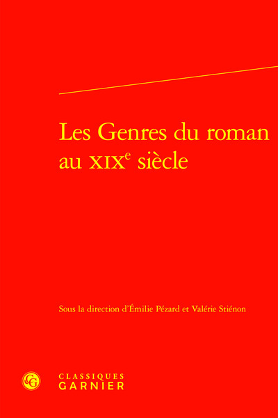 Picture of Les Genres du roman au XIXe siècle